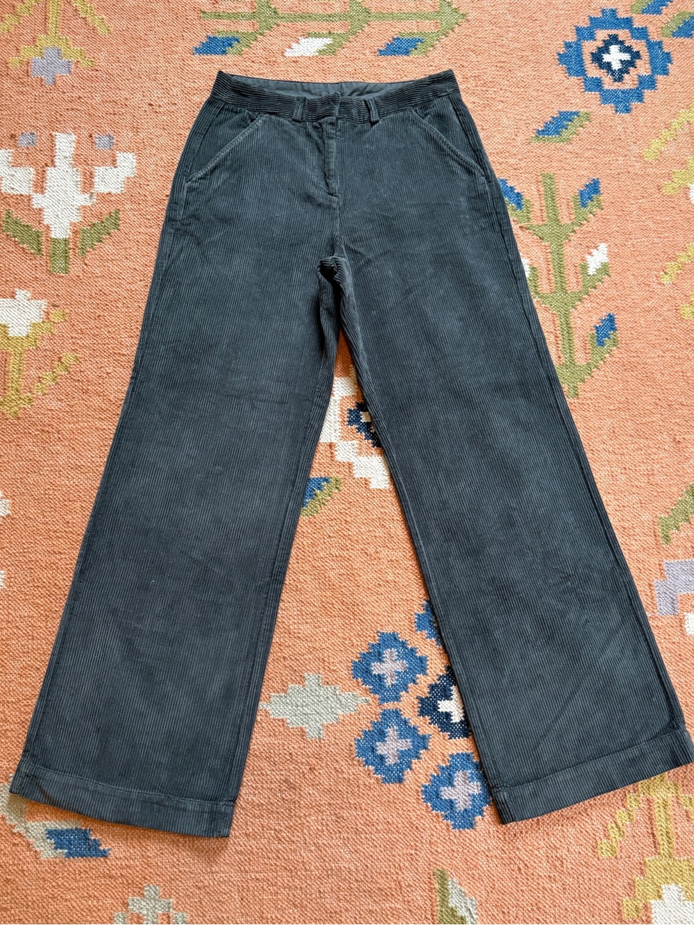 Poetry Women’s Wide Leg Cord Trouser Gray Size 8